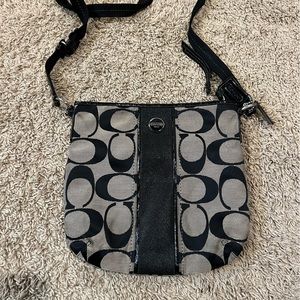 Black coach crossbody bag